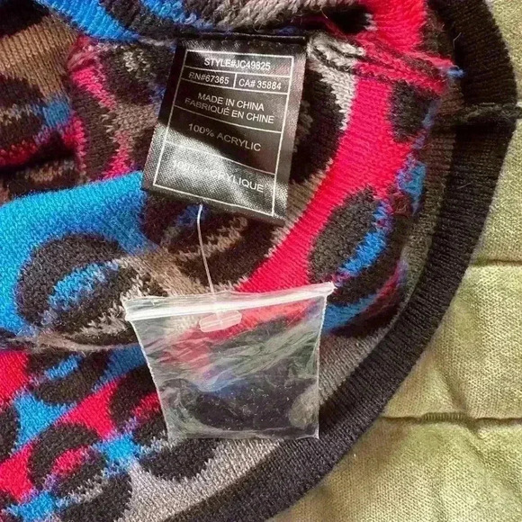 Groovy Vintage women’s abstract knit skirt size s/m waist 30 psychadelic - Picture 4 of 4